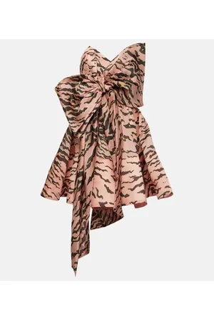 ZIMMERMANN Vestido corto Matchmaker de seda con lazada