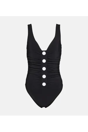 Karla Colletto Bañador Basics de cuello cuadrado