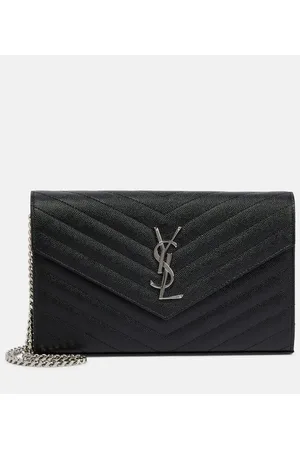 Saint Laurent Cartera con cadena Cassandre de piel matelassé