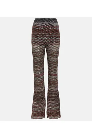 Missoni Pantalones flared en Lurex® con zigzag