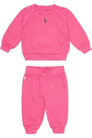 Ralph Lauren Bebé - chándal de mezcla de algodón con logo