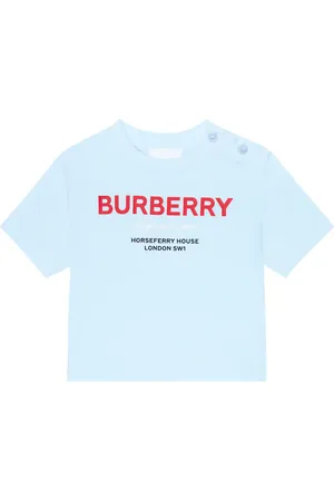Burberry Bebé - camiseta en jersey de algodón estampada