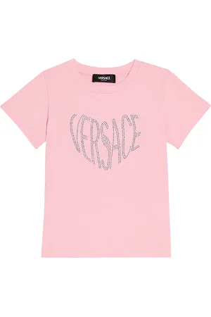 VERSACE Camiseta de jersey de algodón con logo