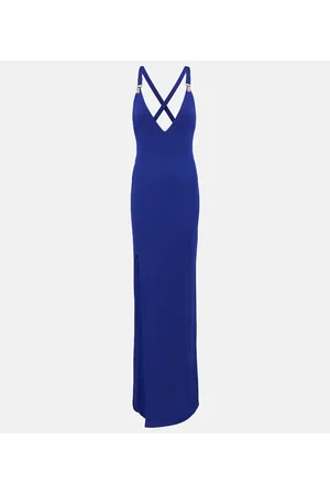 Tom Ford Vestido midi de lana, cachemir y seda