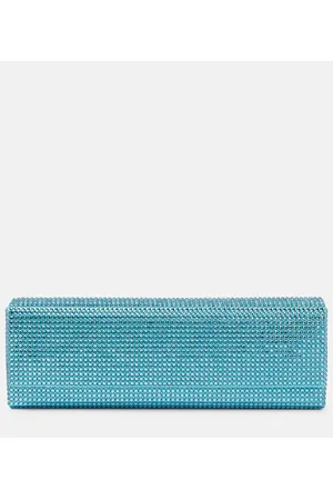 Amina Muaddi Clutch Amini Paloma adornado