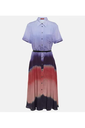 Altuzarra Vestido camisero Kiera de seda estampado