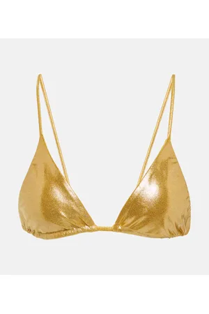 Jade Swim Top de bikini triangular Via