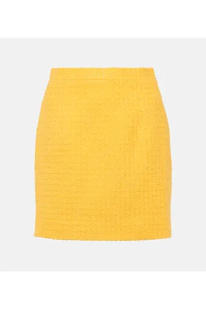 Alessandra Rich Minifalda de punto bouclé