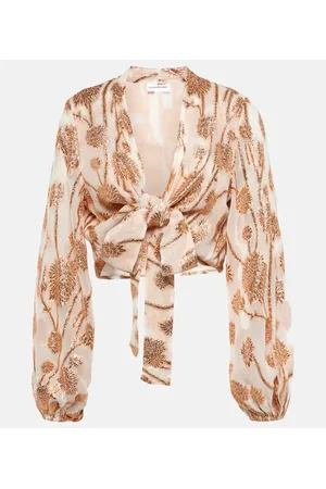 ALEXANDRA MIRO Crop top Tabitha adornado