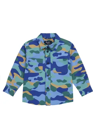 Il gufo Camisa en sarga de camuflaje