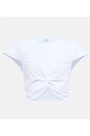 Isabel Marant Crop top Zineae en jersey de algodón