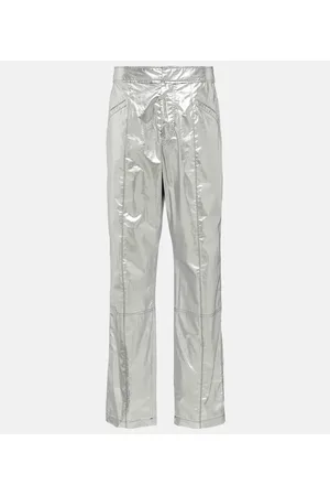 Isabel Marant Pantalones Anea de algodón revestido