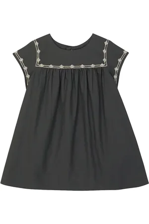 BONPOINT Bebé - vestido de algodón bordado