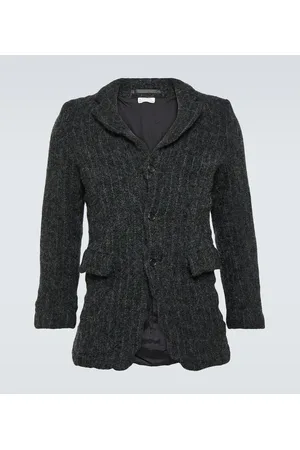 Comme des Garçons Comme des Garçons Homme Deux Blazer de lana con raya diplomática