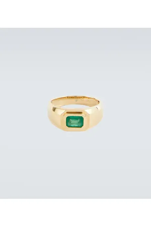 Shay Anillo Champion de oro de 18 ct con esmeralda