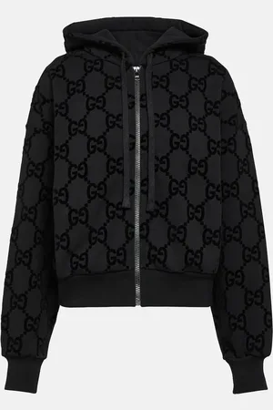 Gucci Sudadera con capucha de forro polar con GG