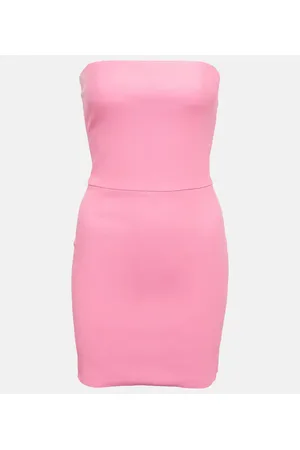 Stouls Vestido corto Amina de piel sin tirantes