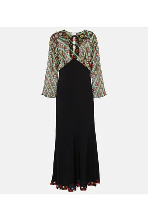 RIXO London Vestido Lora de crepé estampado