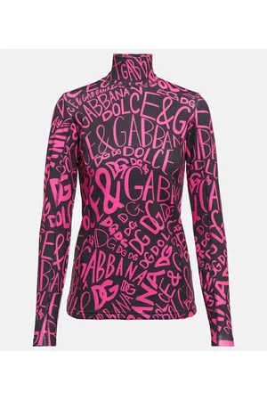 Dolce & Gabbana Top de esquí con cuello alto y logo