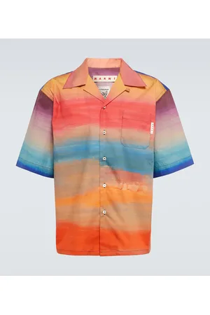 Marni Camisa bowling de algodón degradada