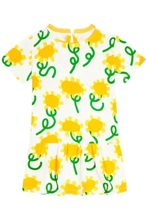 Stella McCartney Vestido en jersey de algodón floral
