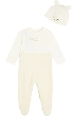 Balmain Bebé - set de body y gorro de algodón