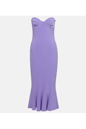 Norma Kamali Vestido midi con cola