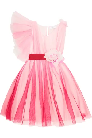 MONNALISA Vestido de tul con volantes