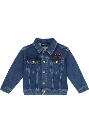 Mini Rodini Chaqueta Ritzratz en denim bordada