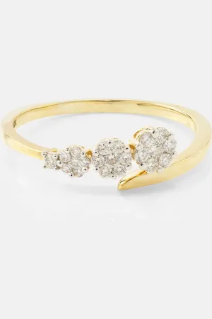STONE AND STRAND Anillo Burst Galaxy de oro de 10 ct con diamantes