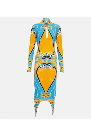 Patou Vestido midi en mezcla de algodón