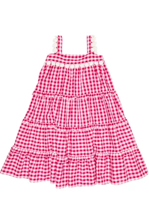 Tartine Et Chocolat Vestido de algodón a cuadros vichy
