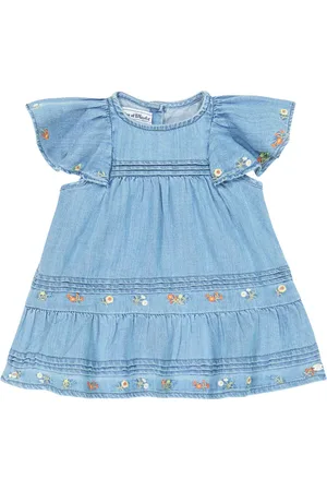 Tartine Et Chocolat Bebé - vestido de chambray floral