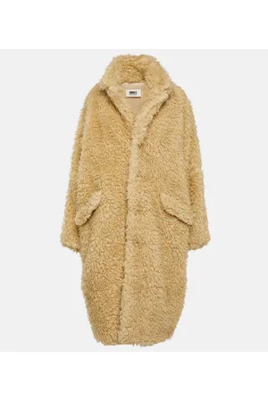 Maison Margiela Abrigo de pelo sintético oversized