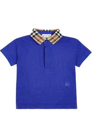 Burberry Bebé - polo de piqué de algodón