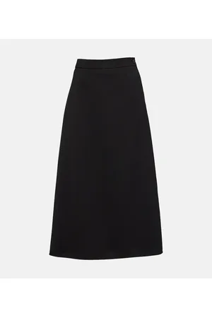 WARDROBE.NYC Falda midi de lana virgen