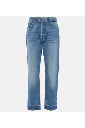 Frame Jeans rectos Le Mec de tiro alto