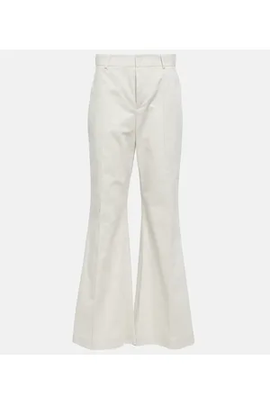 Ralph Lauren Pantalones flared en mezcla de algodón