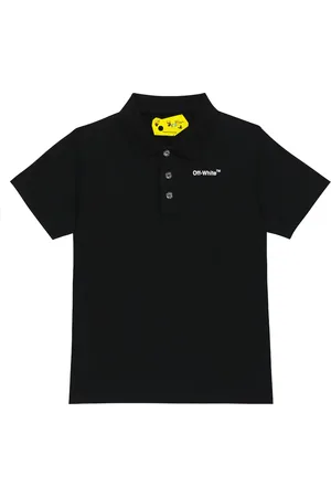 OFF-WHITE Polo de algodón estampado
