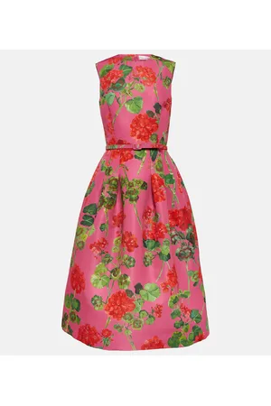 Oscar de la Renta Vestido midi floral