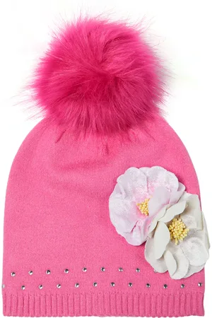 MONNALISA Gorro de punto con apliques florales