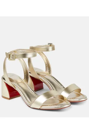 Christian Louboutin Sandalias Miss Sabina 55 metalizadas