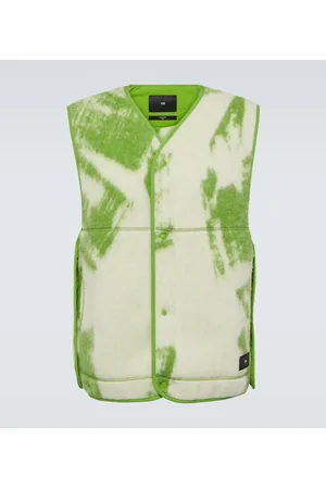 Y-3 Chaleco de forro polar y lana