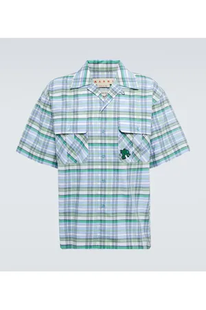 Marni Camisa bowling de gasa de algodón