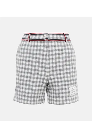 Thom Browne Shorts de algodón con cuadros vichy