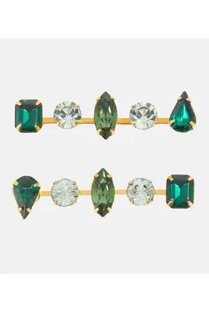 Jennifer Behr Set de 2 broches Jessa con cristales