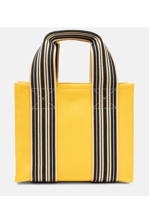 Loro Piana Tote The Suitcase Stripe Mini de lona