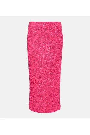 ROTATE Falda midi con lentejuelas