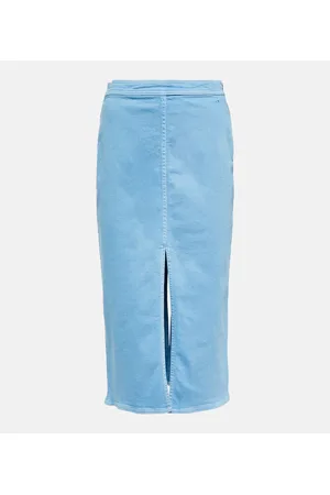 Marni Falda midi en denim de tiro alto