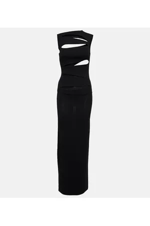 CHRISTOPHER ESBER Vestido midi acanalado con paneles
